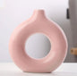 🏺 Ceramic Donut Vase – Modern Elegance & Artistic Charm - Modern