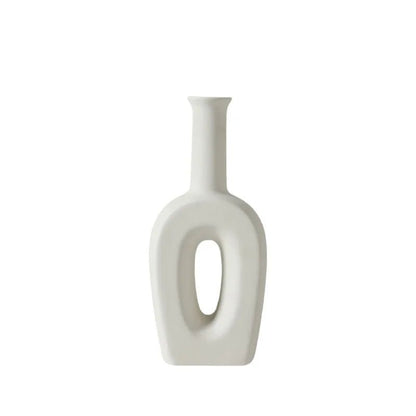 🏺 Nordic Ceramic Vase – Elegant Home Decor Accent - Modern