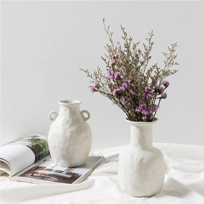 🏺 Nordic Ceramic Vase – Elegant Home Decor Accent - Modern