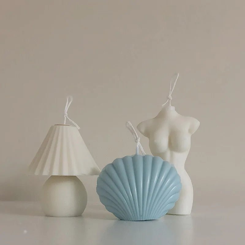 🕯️ Shell Candle – Elegant Home Décor & Thoughtful Gift - Modern