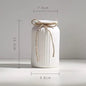 🏺 White Hemp Rope Ceramic Vase – Minimalist Elegance for Any Space - Modern